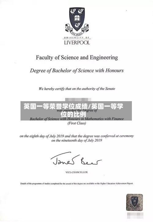 英国一等荣誉学位成绩/英国一等学位的比例