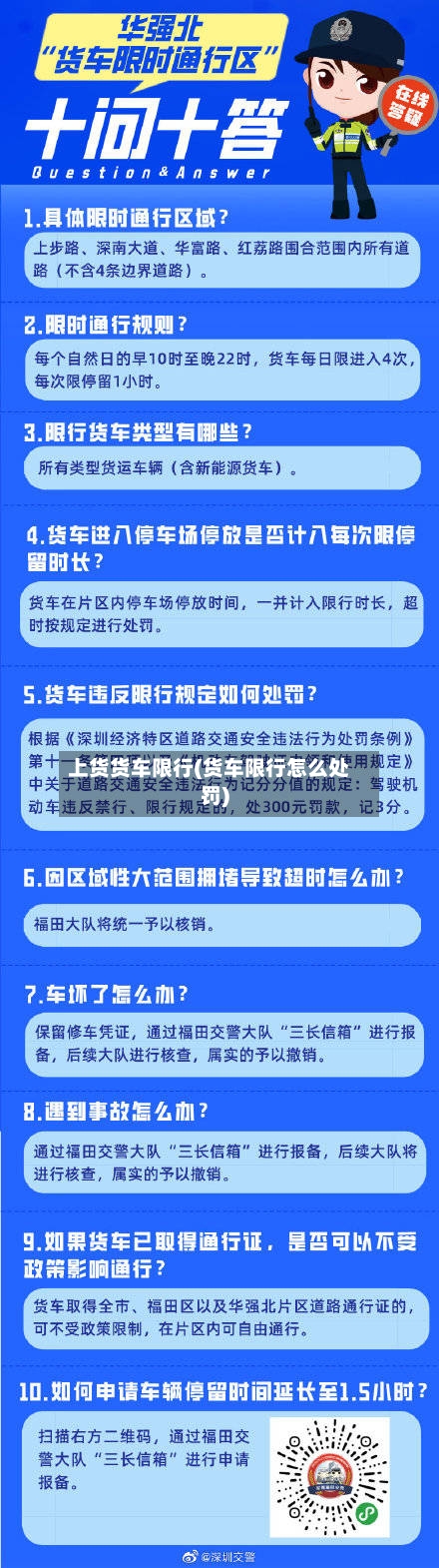 上货货车限行(货车限行怎么处罚)-第2张图片