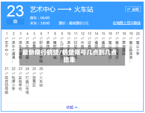 最新限行鹤壁/鹤壁限号几点到几点结束-第2张图片