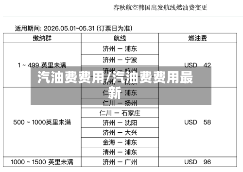 汽油费费用/汽油费费用最新
