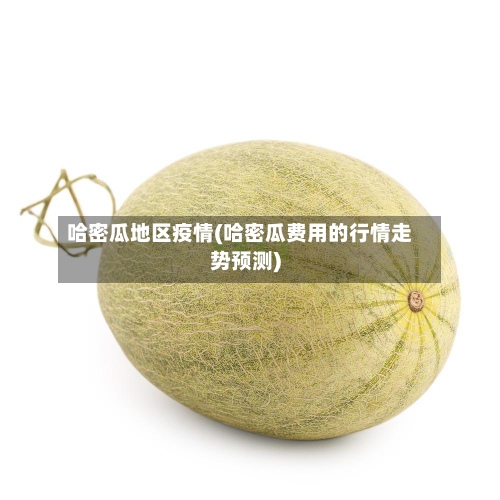 哈密瓜地区疫情(哈密瓜费用的行情走势预测)