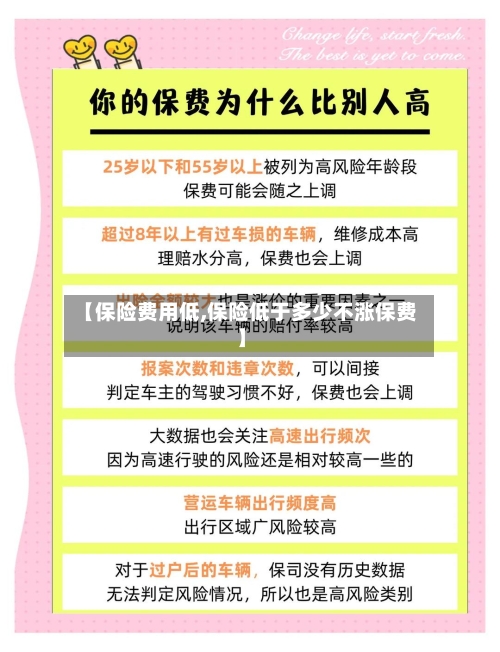 【保险费用低,保险低于多少不涨保费】-第2张图片