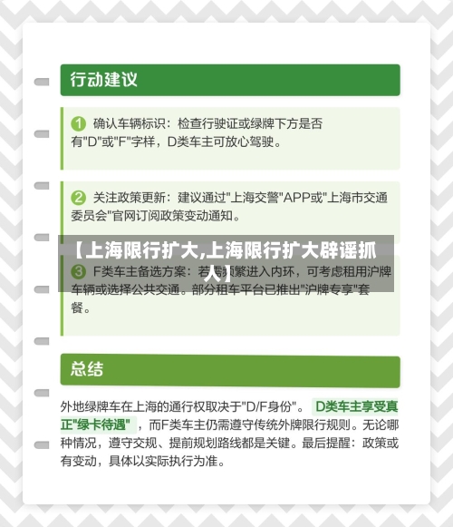 【上海限行扩大,上海限行扩大辟谣抓人】