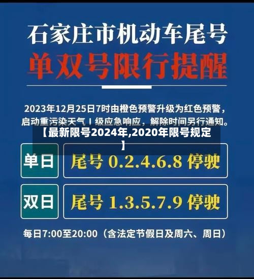 【最新限号2024年,2020年限号规定】