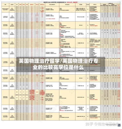 英国物理治疗留学/英国物理治疗专业的比较高学位是什么-第3张图片