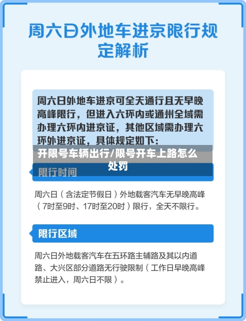 开限号车辆出行/限号开车上路怎么处罚