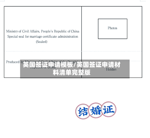 英国签证申请模板/英国签证申请材料清单完整版