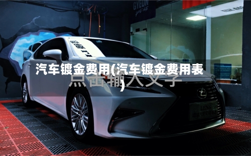 汽车镀金费用(汽车镀金费用表)-第2张图片