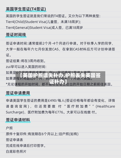 【英国护照遗失补办,护照丢失英国签证补办】-第2张图片