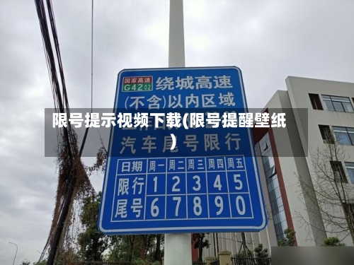 限号提示视频下载(限号提醒壁纸)