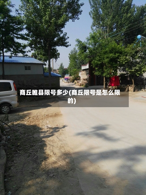 商丘睢县限号多少(商丘限号是怎么限的)-第2张图片