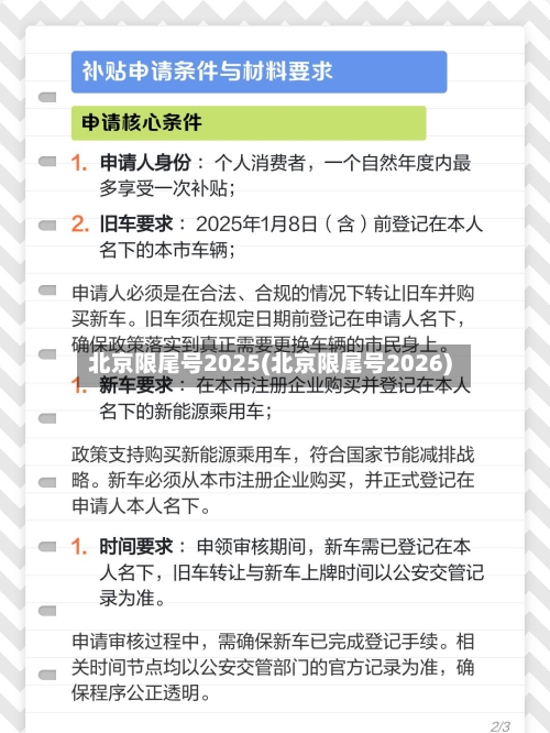 北京限尾号2025(北京限尾号2026)-第2张图片