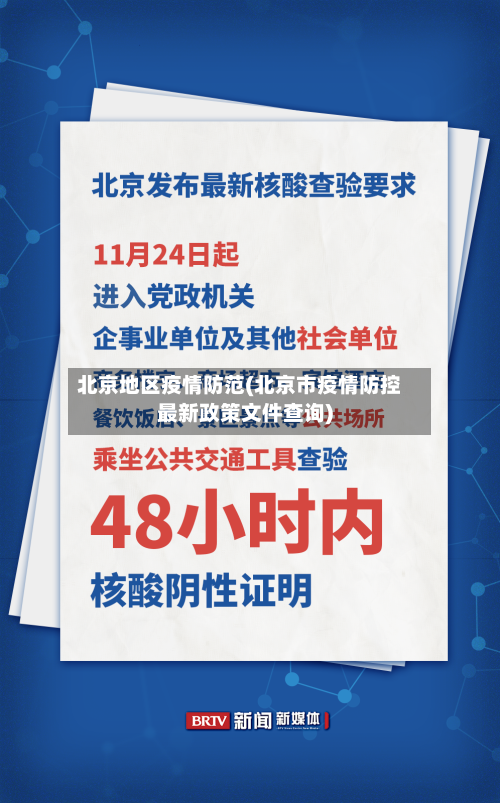 北京地区疫情防范(北京市疫情防控最新政策文件查询)