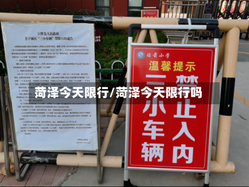 菏泽今天限行/菏泽今天限行吗-第2张图片