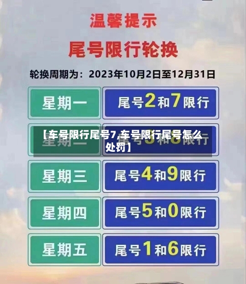 【车号限行尾号7,车号限行尾号怎么处罚】-第2张图片