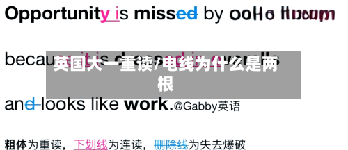 英国大一重读/电线为什么是两根
