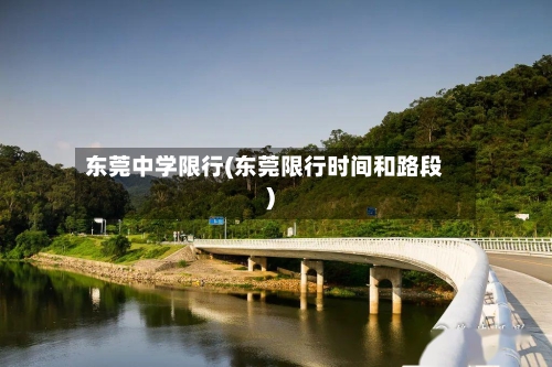 东莞中学限行(东莞限行时间和路段)-第3张图片