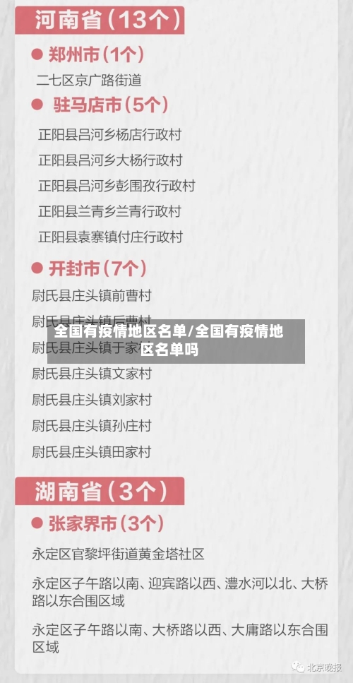 全国有疫情地区名单/全国有疫情地区名单吗-第3张图片