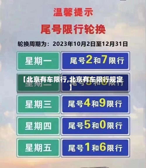 【北京有车限行,北京有车限行规定】