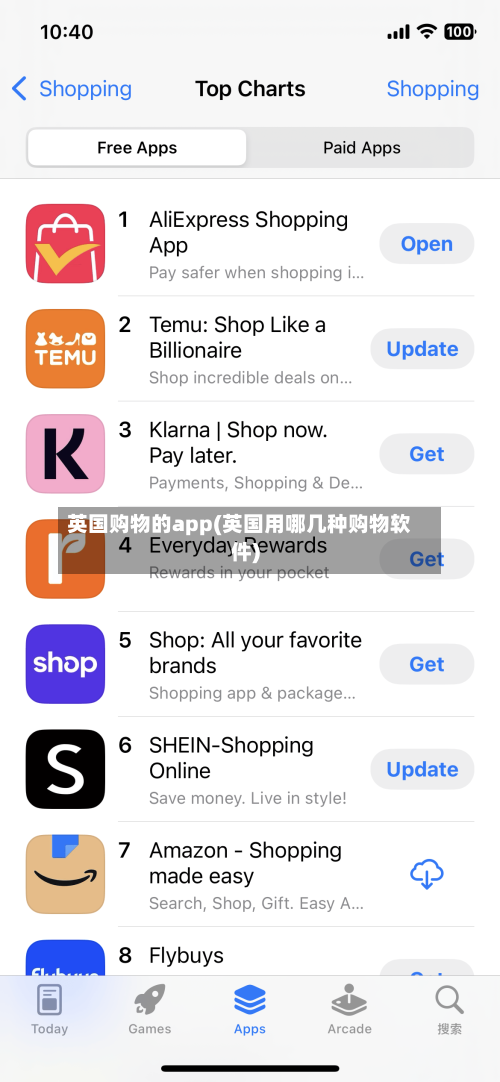 英国购物的app(英国用哪几种购物软件)