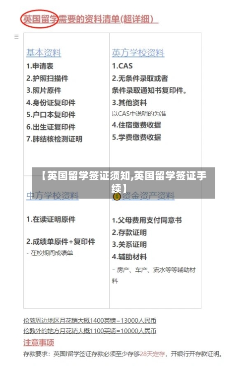 【英国留学签证须知,英国留学签证手续】-第2张图片