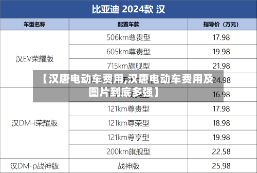 【汉唐电动车费用,汉唐电动车费用及图片到底多强】