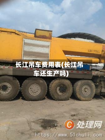 长江吊车费用表(长江吊车还生产吗)-第2张图片