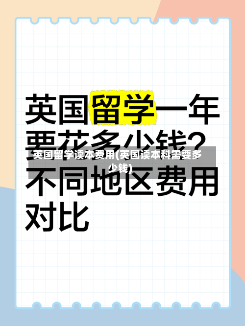 英国留学读本费用(英国读本科需要多少钱)