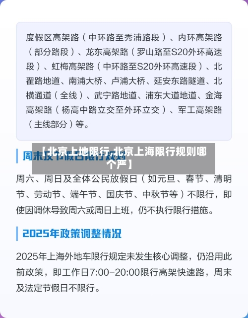 【北京上地限行,北京上海限行规则哪个严】-第3张图片