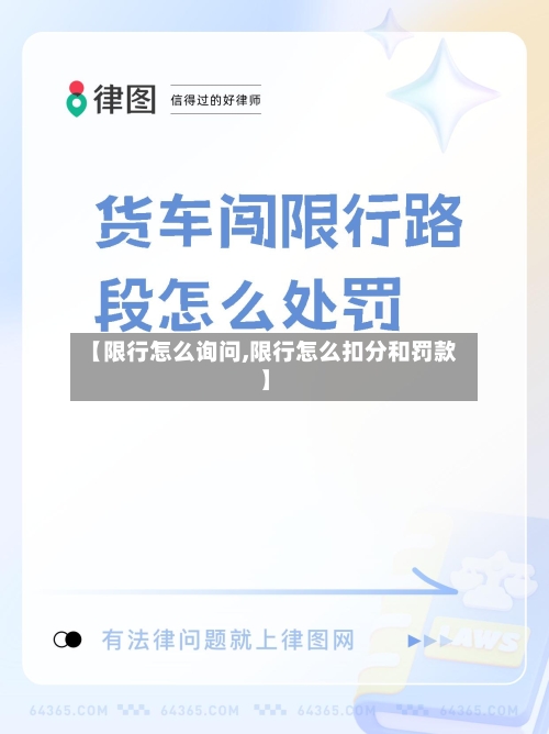 【限行怎么询问,限行怎么扣分和罚款】