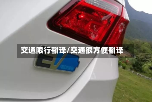 交通限行翻译/交通很方便翻译-第2张图片