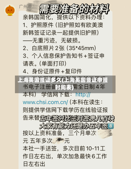上海英国签证多久(上海英国签证申签时间表)