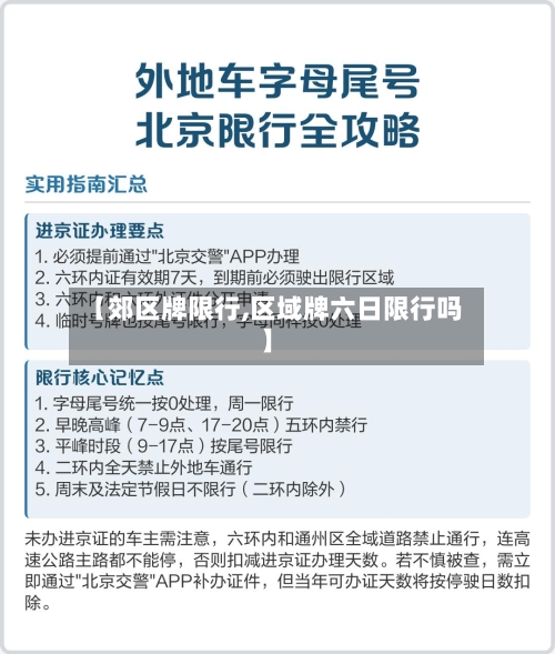 【郊区牌限行,区域牌六日限行吗】