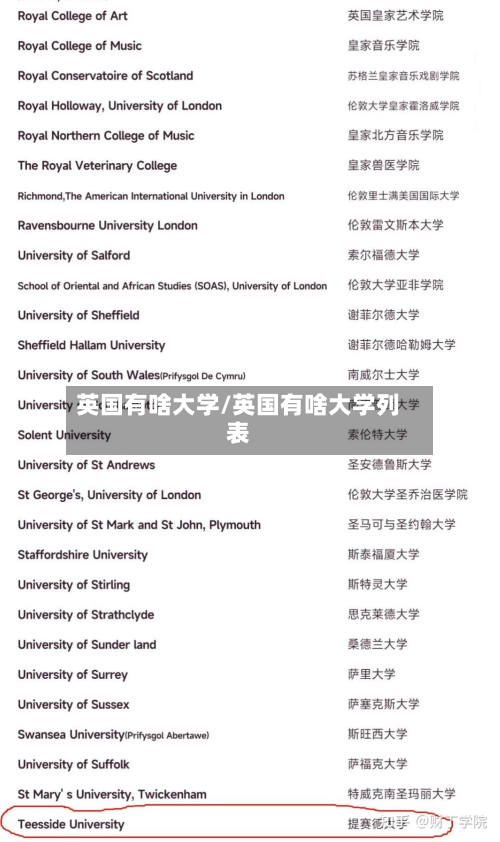 英国有啥大学/英国有啥大学列表-第2张图片
