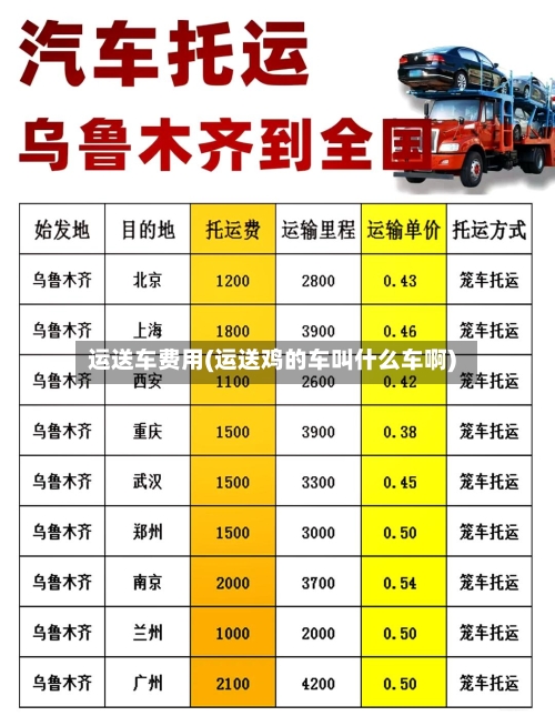 运送车费用(运送鸡的车叫什么车啊)