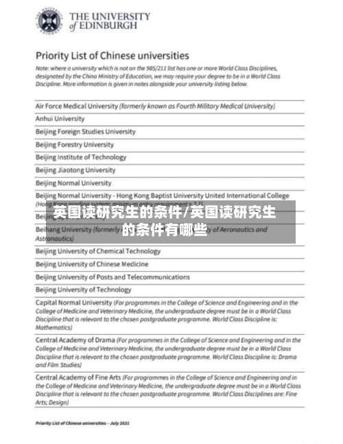 英国读研究生的条件/英国读研究生的条件有哪些-第3张图片