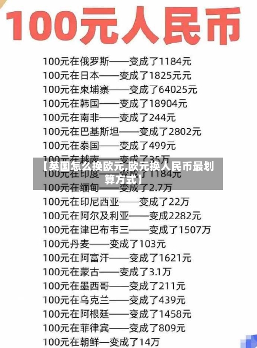 【英国怎么换欧元,欧元换人民币最划算方式】-第3张图片