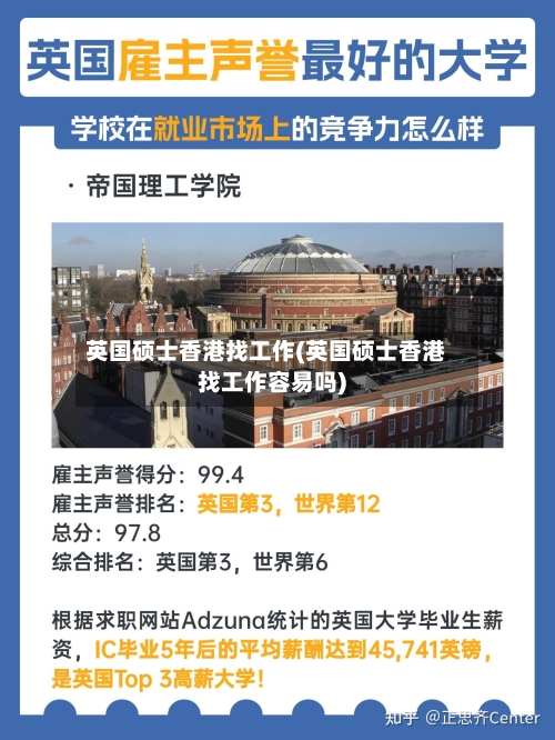 英国硕士香港找工作(英国硕士香港找工作容易吗)