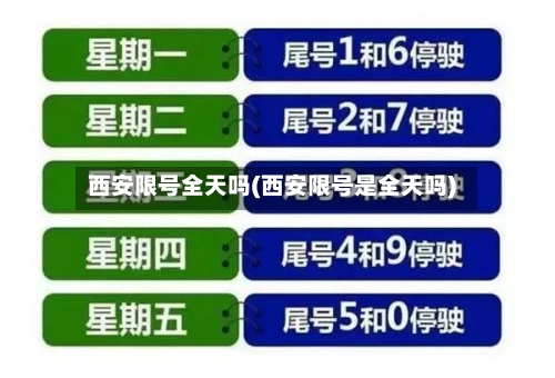 西安限号全天吗(西安限号是全天吗)-第2张图片