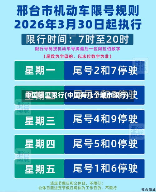 中国哪里限行(中国有几个城市限行)-第3张图片