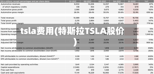 tsla费用(特斯拉TSLA股价)-第3张图片