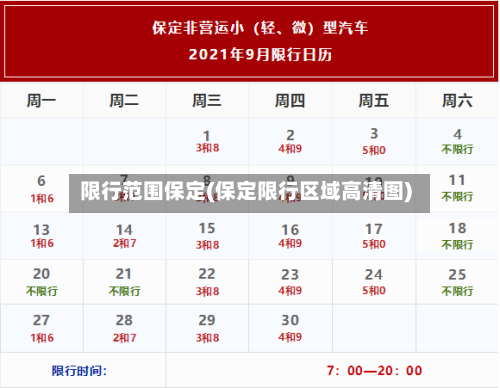 限行范围保定(保定限行区域高清图)
