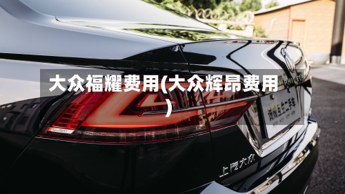 大众福耀费用(大众辉昂费用)