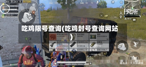 吃鸡限号查询(吃鸡封号查询网站)-第2张图片