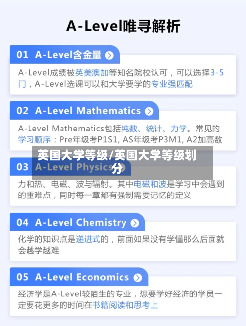 英国大学等级/英国大学等级划分
