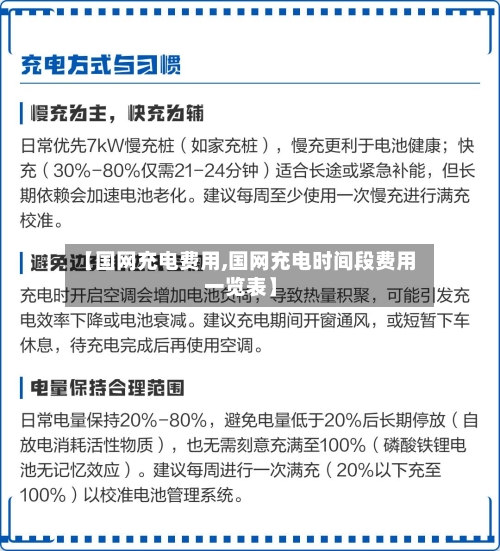 【国网充电费用,国网充电时间段费用一览表】-第2张图片