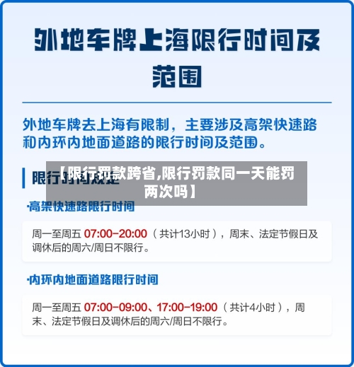 【限行罚款跨省,限行罚款同一天能罚两次吗】-第3张图片