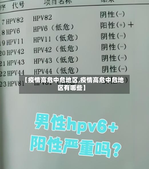【疫情高危中危地区,疫情高危中危地区有哪些】