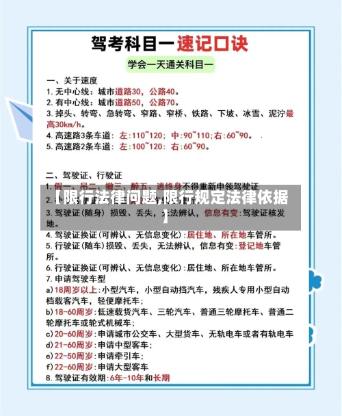 【限行法律问题,限行规定法律依据】-第2张图片