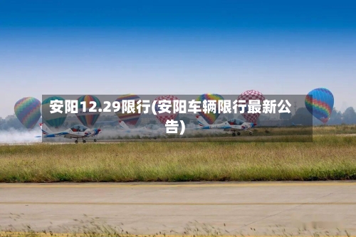 安阳12.29限行(安阳车辆限行最新公告)-第3张图片